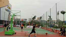 广东省人民武装学校军用攀爬器材篮球架厂家给力体育化腐朽为神奇